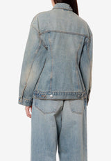 Balenciaga Washed Denim Jacket Blue 773776TJW79_4076_Blue_29841103