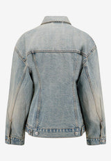 Balenciaga Washed Denim Jacket Blue 773776TJW79_4076_Blue_29841103