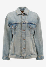 Balenciaga Washed Denim Jacket Blue 773776TJW79_4076_Blue_29841103