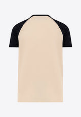 Valentino Chez Logo T-shirt Beige 7V3MG17DAYCQT3_Burro/nero_29841732