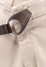 PINKO Logo Embroidered Wide-Leg Jeans Beige 105071A2JP_C21_Beige_29842530