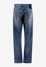 Maison Margiela Frayed Jeans with Signature-Stitches Blue S29LA0094S30561_984_Blue_29845850