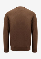 Polo Ralph Lauren Logo Embroidered Wool Sweater Brown 710876714_012_Brown_29840371