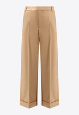 Valentino Wool Tailored Pants Beige 7V3RBJ709EB9RN_New camel_29840986