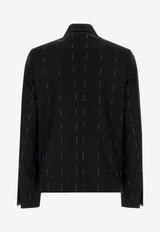 Givenchy Logo Jacquard Zip-Up Jacket Black BM30DZ14UW_001_Black_29846297