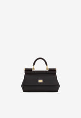 Dolce & Gabbana Small Sicily Leather Top Handle Bag Black BB7116B100180999_Black_29842386