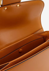 Valentino 9TO5 Calf Leather Shoulder Bag Tan 6W2B0R15UHF_WU4_Golden_29839323