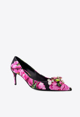 Dolce & Gabbana Lollo 60 Peony Print Pumps Pink CD1900A6L95_HN5KR_Pink_29846943