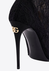 Dolce & Gabbana Lollo 105 Lace Ankle Boots Black CT0959AP739_8B956_Black_29843513