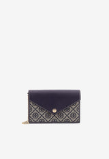 Tory Burch T-Monogram Envelope Chain Clutch Navy 165016405_Tory navy_29841680
