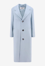 AMI PARIS Single-Breasted Wool Coat Sky Blue FC0307WV0016_468_Blue_29846960