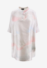 Giorgio Armani Oversized Printed Silk Blouse Multicolor 4SHCC09NT04TQ_PZ01_MultiColour_29839364