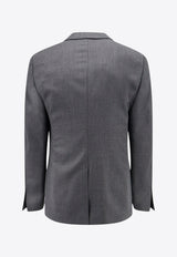 Givenchy Single-Breasted Wool Jacket Gray BM30EY154W_030_Grey_29838667