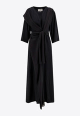 MM6 Maison Margiela Belted Maxi Dress Black S52CT0791S43455900_Black_29842443