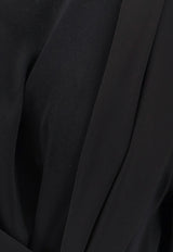 MM6 Maison Margiela Belted Maxi Dress Black S52CT0791S43455900_Black_29842443