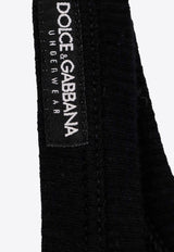 Dolce & Gabbana Logo Label Ribbed Tank Top Black M8C19JONN96_N0000_Black_29839554