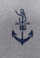 Dolce & Gabbana Marina Print Hooded Sweatshirt Gray G9AUOTHU7P8_S8290_Grey_29844571