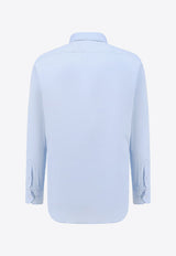 Etro Pegaso Embroidered Button-Up Shirt Light Blue MRIB0006AV202_B1581_Blue_29840946