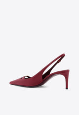 Dolce & Gabbana Lollo 60 Leather Slingback Pumps Bordeaux CG0796A195380346_Bordeaux_29844622