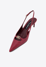 Dolce & Gabbana Lollo 60 Leather Slingback Pumps Bordeaux CG0796A195380346_Bordeaux_29844622