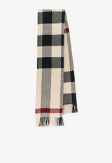 Burberry Checked Wool Scarf Beige 8079240_A1450_Beige_29844455