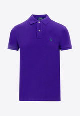 Polo Ralph Lauren Embroidered Logo Polo T-shirt Purple 710795080_028_Purple_29839145