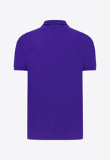 Polo Ralph Lauren Embroidered Logo Polo T-shirt Purple 710795080_028_Purple_29839145