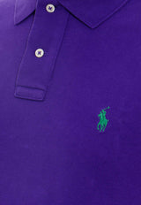 Polo Ralph Lauren Embroidered Logo Polo T-shirt Purple 710795080_028_Purple_29839145