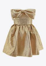 Self-Portrait Maxi Bow Strapless Mini Dress Gold RS25900SGD_GOLD_Golden_29838899