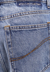 Stella McCartney Wide-Leg Jeans with Logo-Embroidery Blue 6D04133SQH273SQH274153_Vintage blue_29838902