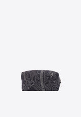 Etro Medium Arnica Paisley Jacquard Pouch Bag Black 103897864_0011_Black_29840804
