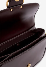 Valentino 9TO5 VLogo Shoulder Bag in Smooth Leather Mahogany 6W2B0R15UHF_REL_Brown_29839064