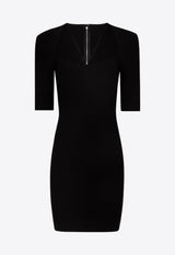 Dolce & Gabbana Short-Sleeved Mini Dress Black F6AUTTFUGKF_N000_Black_29841553