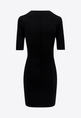 Dolce & Gabbana Short-Sleeved Mini Dress Black F6AUTTFUGKF_N000_Black_29841553
