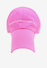 Balenciaga Logo Embroidered Baseball Cap Pink 7507144B5B3_5677_Pink_29842338