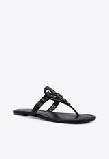 Tory Burch Miller Leather Thong Sandals Black 50008694001_PERFECT BLACK_29844509