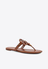 Tory Burch Miller Leather Thong Sandals Brown 50008694204_Vachett_29845709