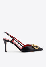Valentino VLogo 80 Leather Slingback Pumps Black 7W2S0R01DSH0NO_Black_29841083