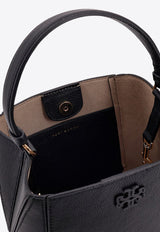 Tory Burch Small McGraw Leather Bucket Bag Black 158500001_Black_29841022