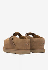 Logo-Engraved Suede Slippers