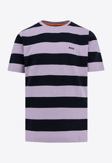 Hugo Boss Striped Logo T-shirt Purple 50499334_594_Purple_30898177