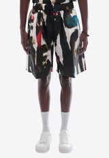 Alexander McQueen Printed Bermuda Shorts Multicolor 726838QUO76_8500_MultiColour_29857259