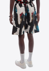Alexander McQueen Printed Bermuda Shorts Multicolor 726838QUO76_8500_MultiColour_29857259