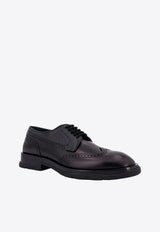 Alexander McQueen Lace-Up Leather Brogue Shoes Black 750388WIDW1_1000_Black_29856901