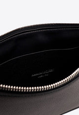 Alexander McQueen Graffiti Logo Print Leather Pouch Black 5604721AAQ5_1088_Black_29857028