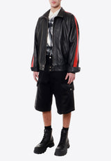 Alexander McQueen Leather Zip-Up Biker Jacket Black 775971Q5AMG_1214_Black_29856879