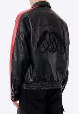 Alexander McQueen Leather Zip-Up Biker Jacket Black 775971Q5AMG_1214_Black_29856879