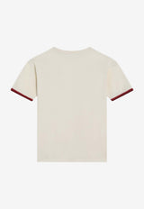 Gucci Kids Boys Logo T-shirt Light Beige 825187XJHBE/R_GUC-9051