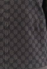 Gucci GG Supreme Zip-Up Bomber Jacket Black 837678XJHF01000_Black_29850966