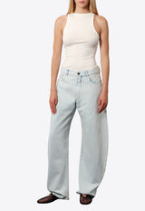 Alaïa Ribbed Knit Bodysuit Cream AA9B0382J085B020_BLANC CASSE_29838097